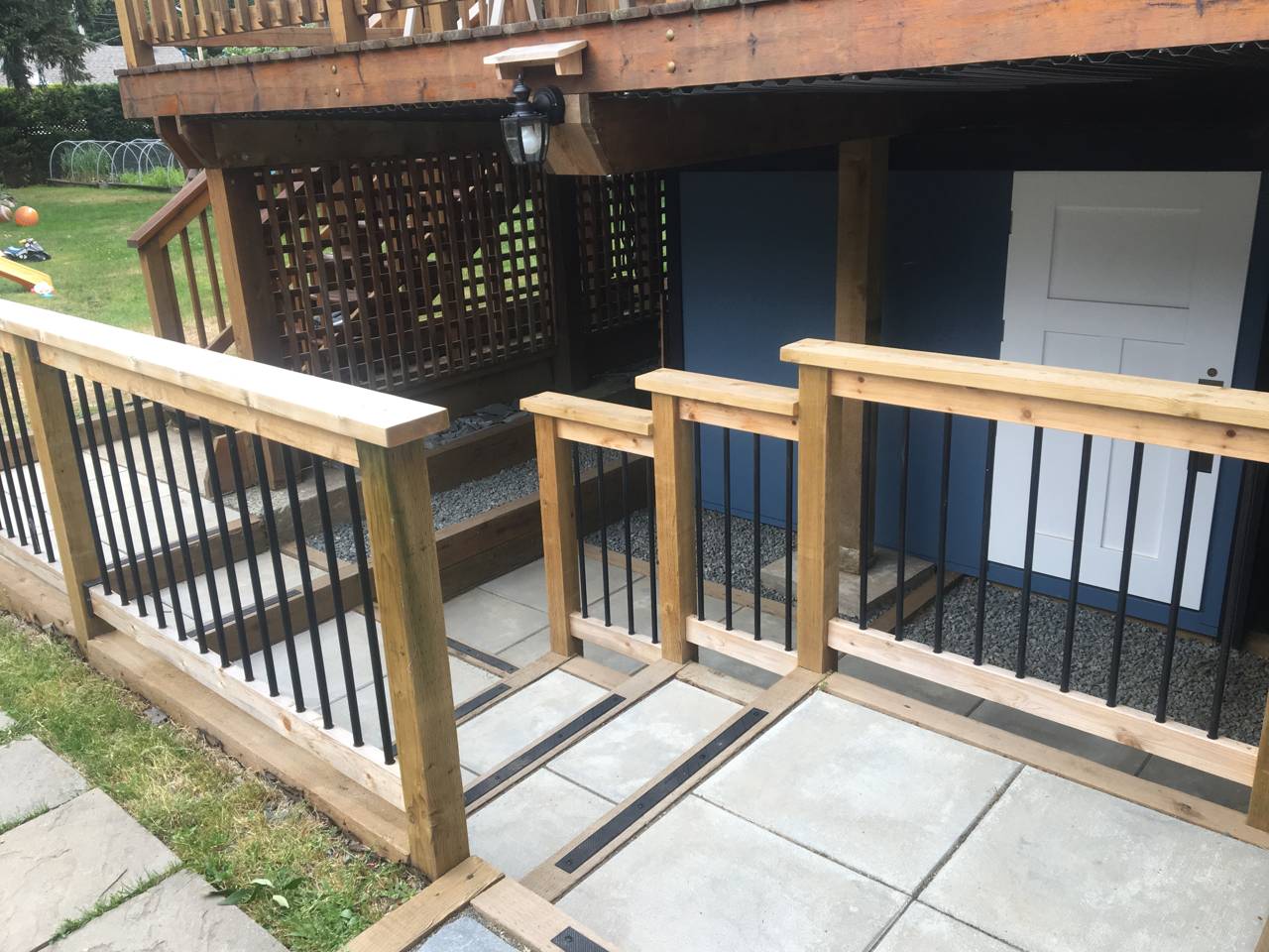 Garden walkway and gate - after - another view