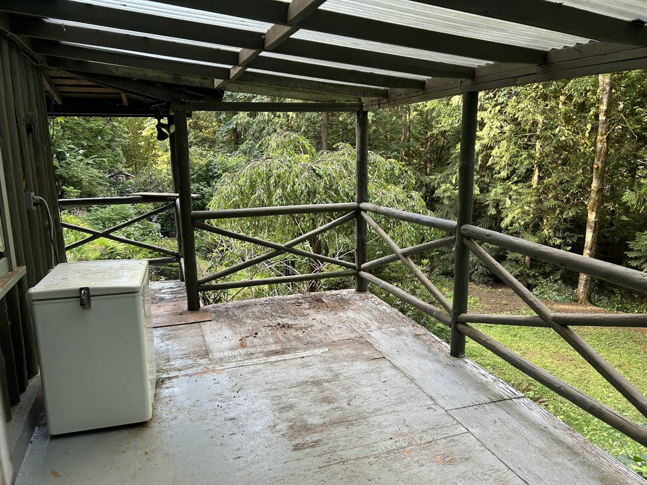 Covered deck - before