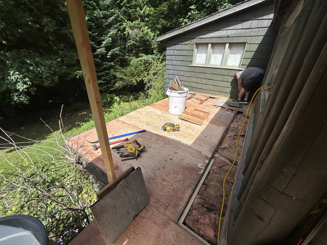 Covered deck - in progress