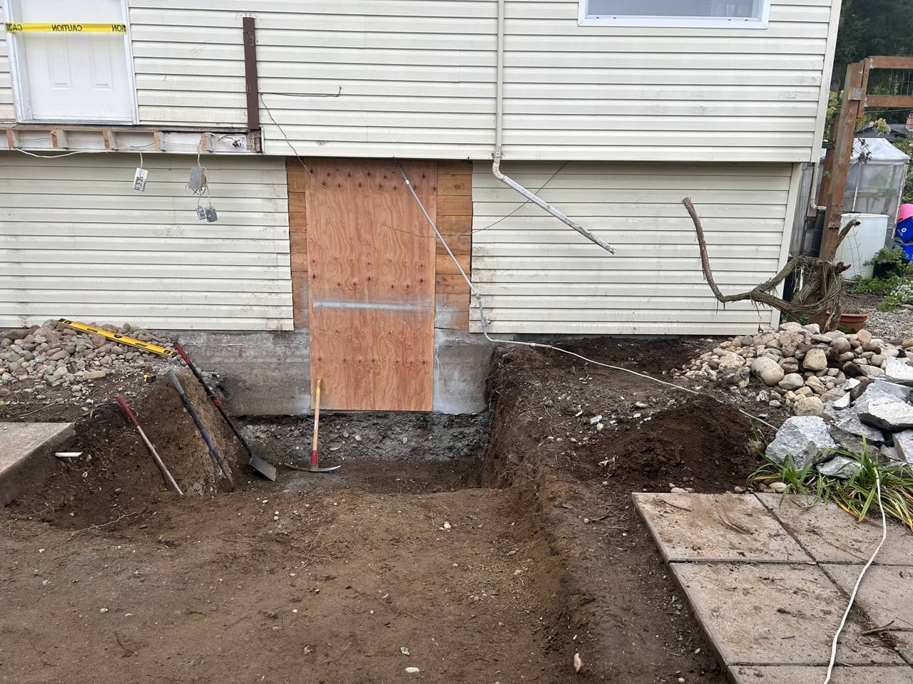Mudroom and elevator addition - before