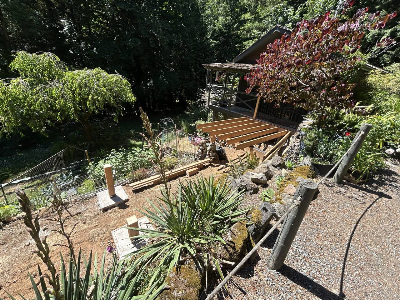 Side deck - in progress - site preparation