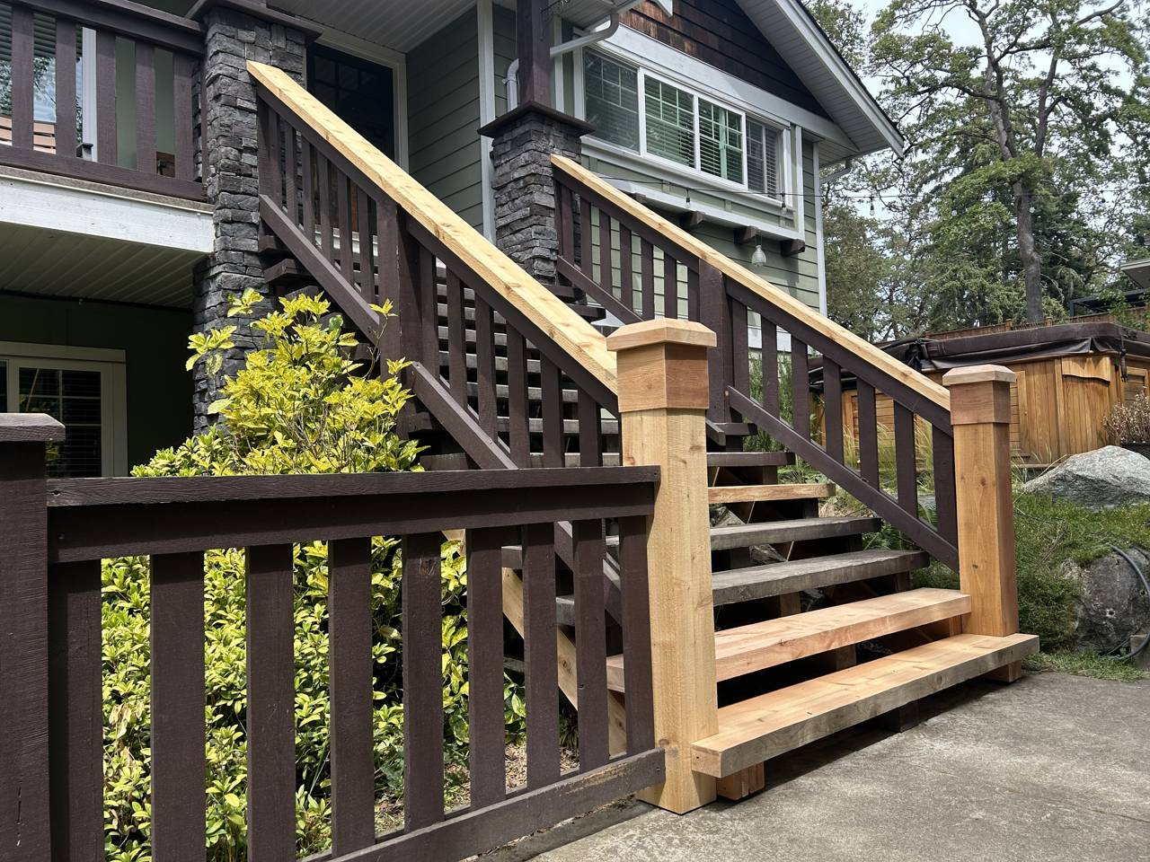 Front staircase - after