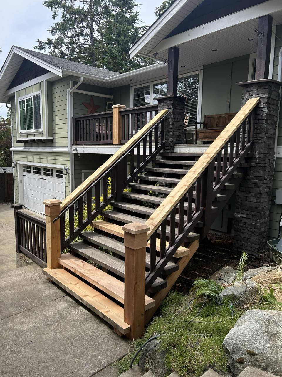 Front staircase - after - another view