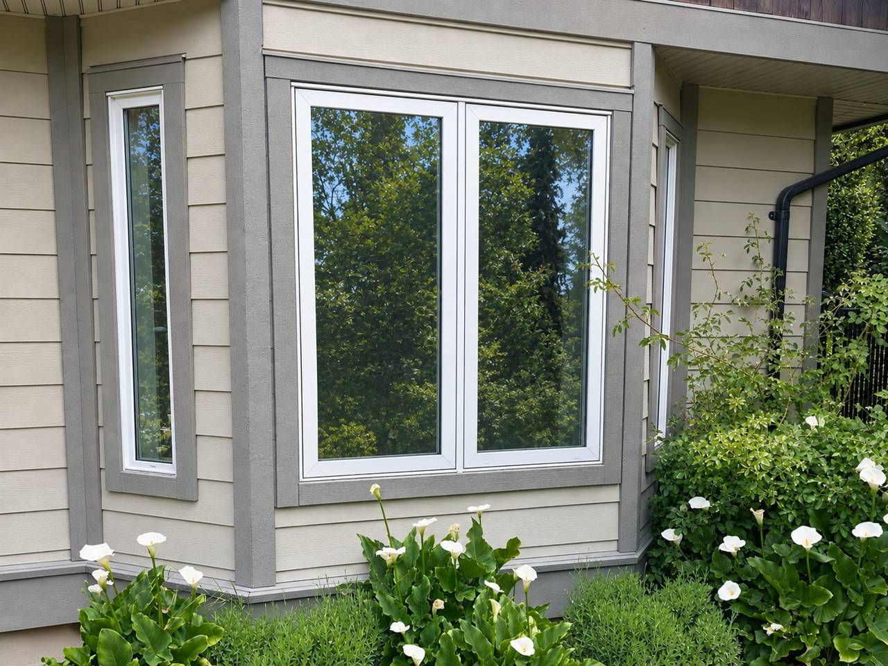 Window to door conversion - before