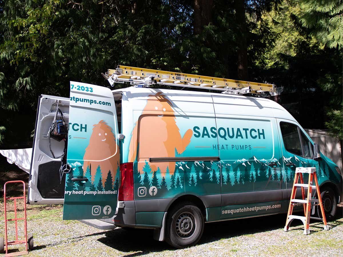 Sasquatch service van - Sasquatch Heat Pumps