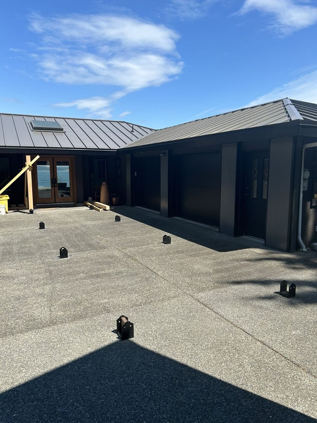 Custom outdoor living space - before